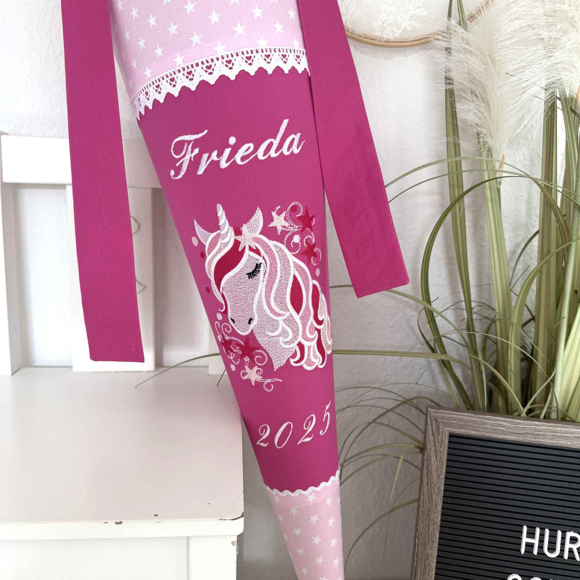 Schultütendesign „Frieda Einhorn pink" – Bild 3